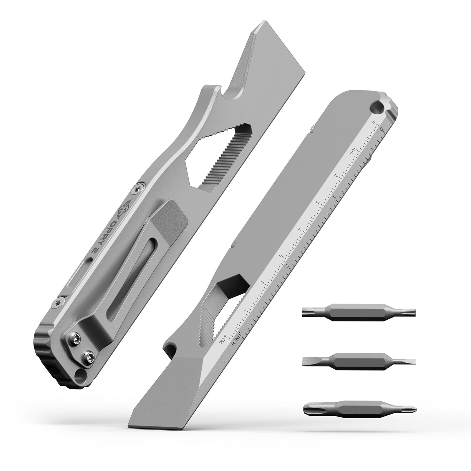 OKNIFE Opry Multitool EDC Ti Pry Bar Set, Bottle