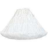 baotongle Women's Petticoat Skirts Tulle Underskirts Puffy Chiffon Half Slips Fluffy Ballet Dress for Women