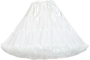 baotongle Women's Petticoat Skirts Tulle Underskirts Puffy Chiffon Half Slips Fluffy Ballet Dress for Women