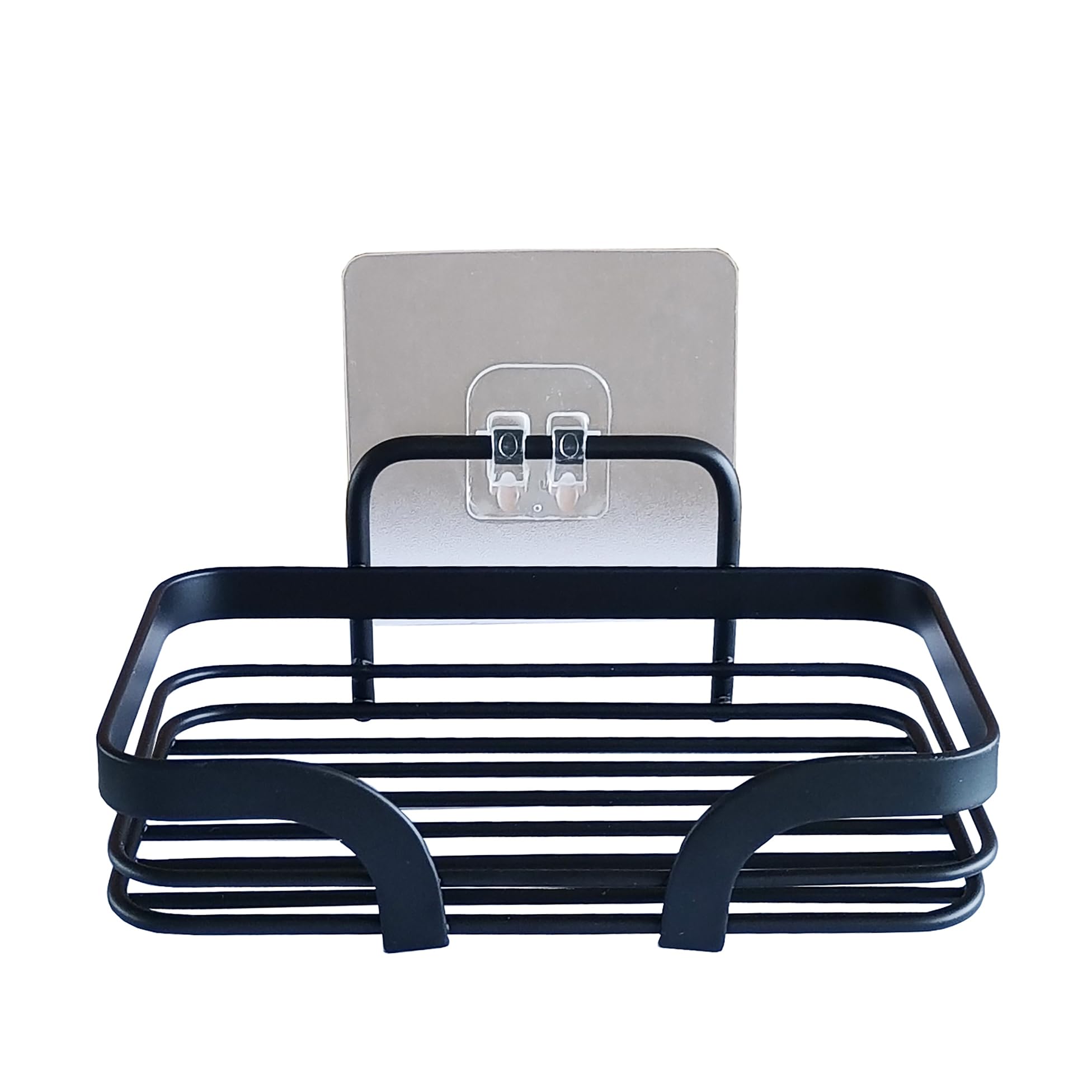 Douceur d'Intérieur Soap Dish, Black, 14 x 9.2 x 5.6 CM