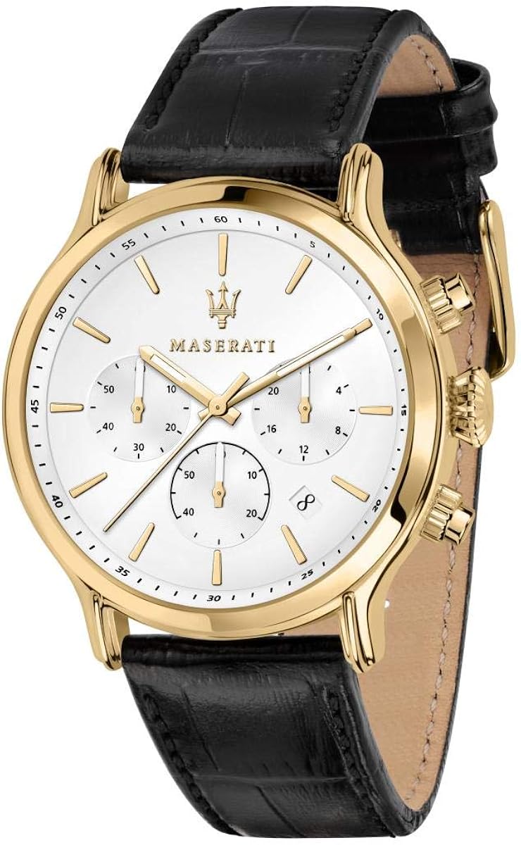 Maserati Herrenuhr SORPASSO - Chronograph 42mm Lederarmband