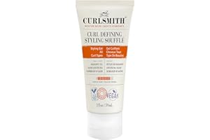 CURLSMITH - Curl Defining Styling Soufflé - Vegan Medium Hold Styling Gel for Wavy, Curly and Coily Hair (2oz) Trial or Travel Size