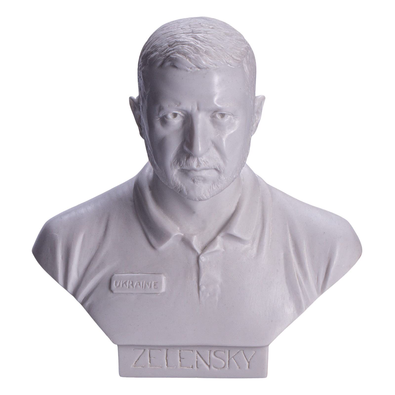 danila-souvenirs Ukrainian President Volodymyr Zelensky Marble Bust Statue Sculpture 15 cm