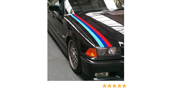 BMW M color coche de vinilo Graphic Stripe M3 Sport E30 E36 E46 E60 330 325 (ss20010)