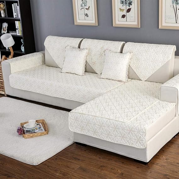 Anti-Rutsch Sofa Abdeckung 70x180cm - Sofaschutz Bezug Dunkelbraun