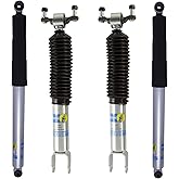 Bilstein 24-253161 24-196468 Set of Front &amp; Rear Monotube Shocks fits 2011 2024 Silverado Sierra 2500 3500 HD with 1.5" Front Lift &amp; 0-1" Rear Lift