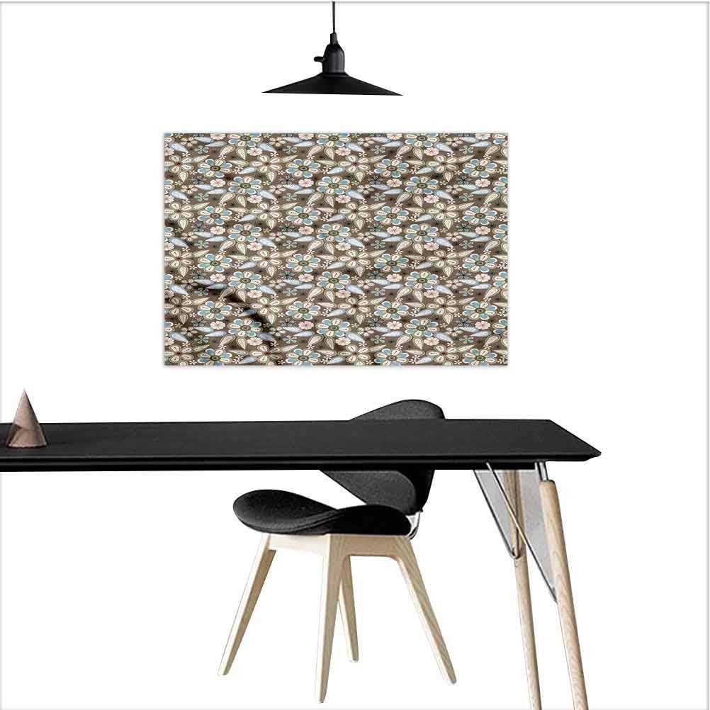 homecoco Floral Wall Art for Living Room Spring Nostalgia Retro Poetic and Painting Magnificent W24 xL16 Inch