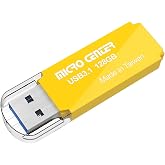 Micro Center Pro 128GB USB 3.1 Gen1 Flash Drive Faster USB Stick External Data Storage Thumb Drive (128GB, Yellow)
