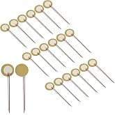 Piutouyar 20 Pack 20mm Piezo Discs with Leads, Drum Trigger Piezo Elements | Acoustic Transducer Microphone Piezo Pickup, For Microphone Trigger Guitar