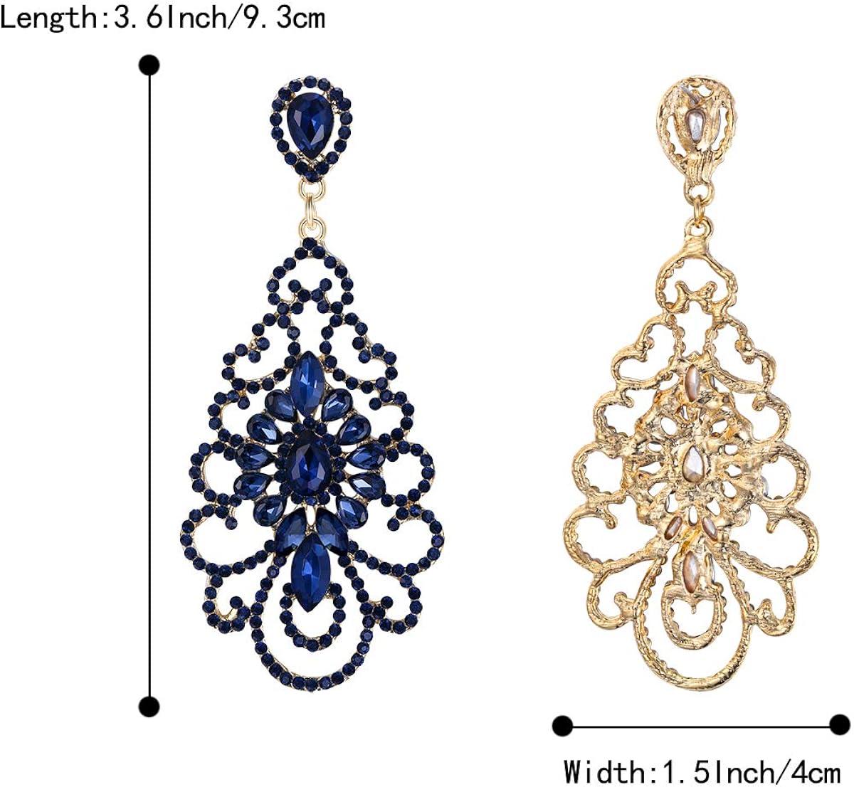 Clearine Damen Ohrringe Hochzeit Braut Party Abend Strass Kristall Vintage Retro Ohrstecker Ohrhanger Schmuck Livemillennium Com 
