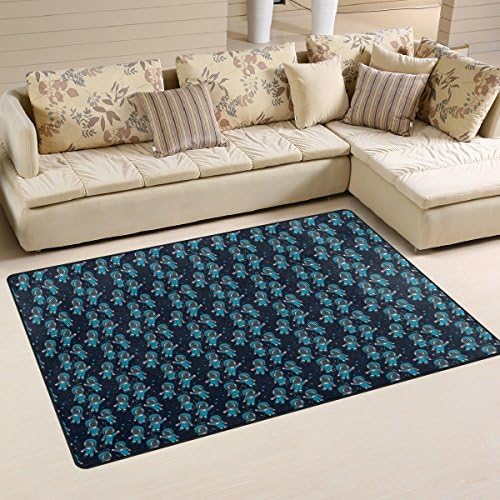 THUNANA Cyte Astronaut Seamless Soft Indoor Outdoor Area Rug Rugs Home Decor for Living Room Bedroom Kitchen