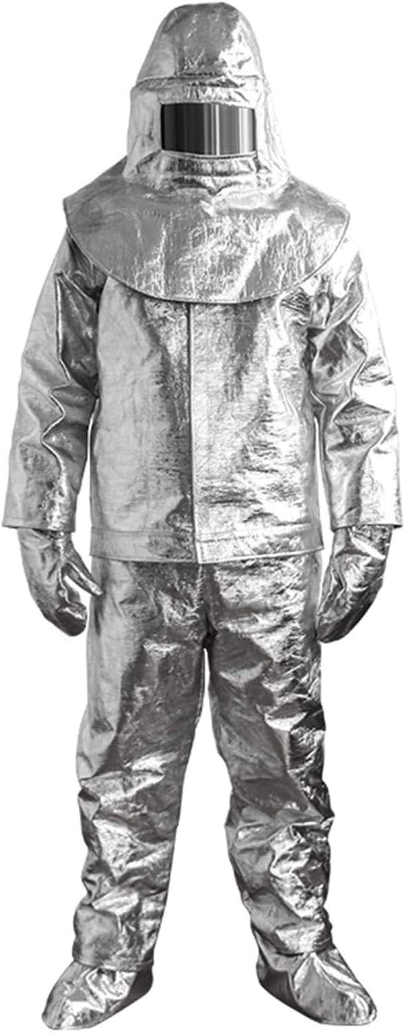 Pusaman Aluminum Foil Fireproof Suit, 1000 ℃ Degree Heat Resistant