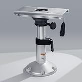 XinKunmarine Aluminum Boat Seat Pedestal, Adjustable Height Locking, Boat Seat Pedestals and Bases Mount for Fishing Bass Pontoon Boats