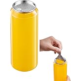 ABUKE 16.9OZ(500ml) Disposable Juice Bottles 100 Pack - Plastic Sealable Can Cups with Easy Tear Lids for Boba, Smoothie, Drinking, Clear Beverage Container (16.9, Fluid Ounces)