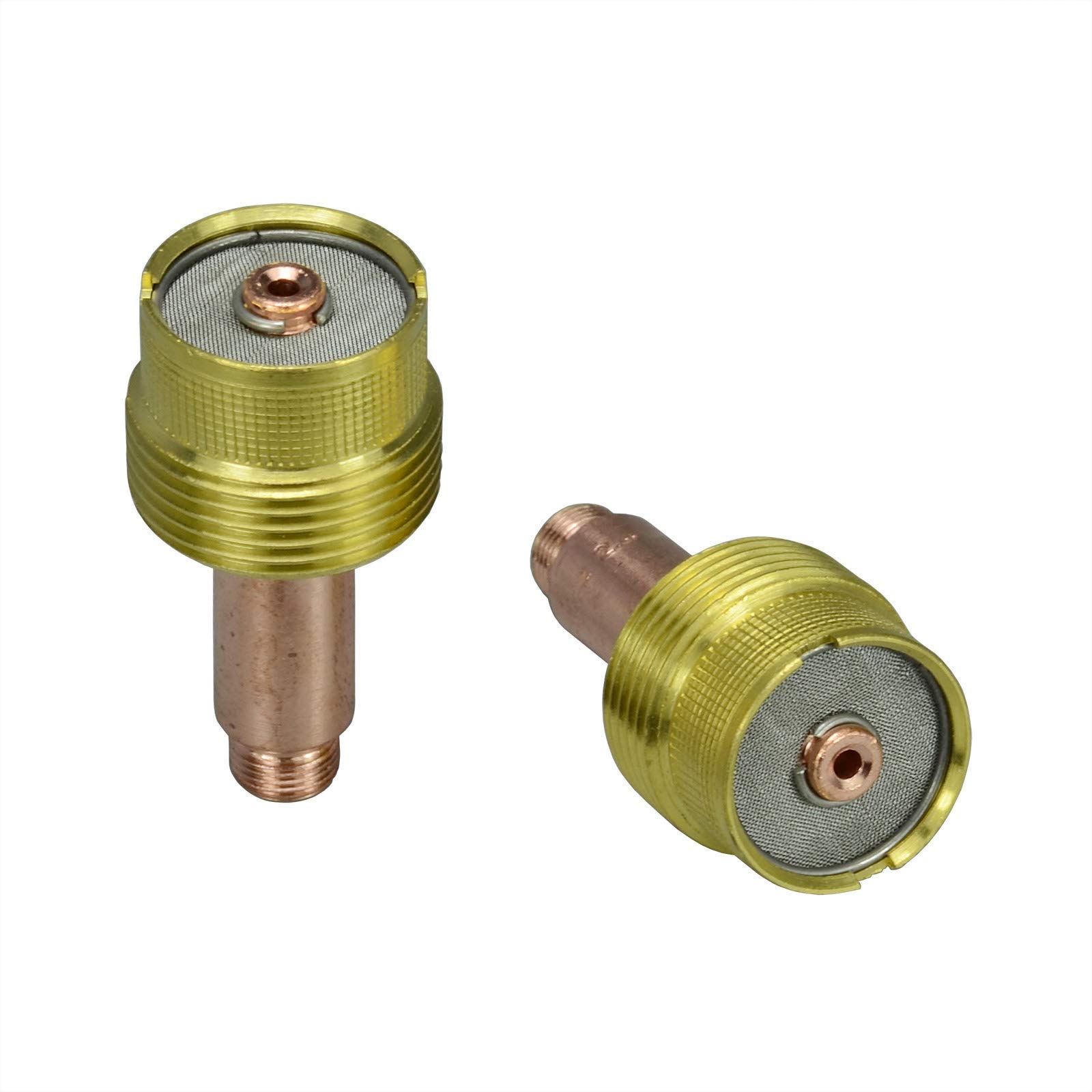 RIVERWELD TIG Gas Lens Collet Bodies Jumbo Large Diameter 45V64 2.4mm Orifice for QQ300 PTA DB SR WP 17 18 26 TIG Welding Torch Pack of 2