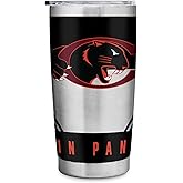 Rico Industries NCAA Claflin Panthers Standard 20oz Stainless Steel Tumbler with Lid - Great For Coffee, Tea, Water or Cocktails