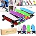Ancheer Mini Complete Skateboard Plastic Cruiser Board Trucks 22 Inches Black