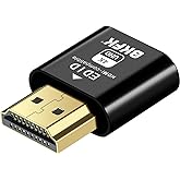 BKFK HDMI Dummy Plug 4K HDR,Virtual Monitor EDID Emulator, Headless Display Adapter,Headless hdmi Adapter Dummy，Supports up t