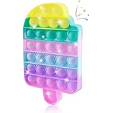 Ice Cream Fidget Toys, Push Bubble Sensory Toy for Kids Toddler Age 3 4 5 7 8 Silicone Stress Relief Small Stuff Birthday Party Gift Classroom Prize Travel Fidgets for Girls Boys Adults