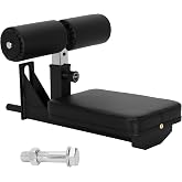 Siftary Heavy Duty LAT Pulldown Seat Attachment Fits 26mm (1.02") Bore, Adjustable LAT Pulldown Bench Seat with Leg Holder, 4-Level Height, Compatible with Squat Rack, Smith Machine &amp; Home Gym