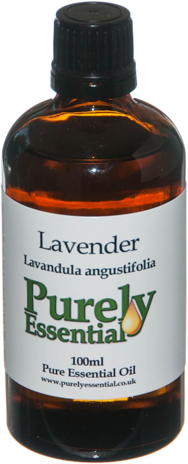 Lavender Essential Oil 100ml Pure and Natural, Purely Essential Amazon