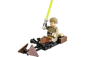 LEGO Star Wars Episode 6 Minifigure - Luke Skywalker in Endor Outfit with Lightsaber and Speeder Bike (Limited Edition)
