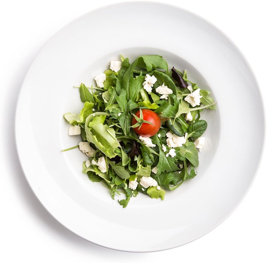 6 x Ø 27 cm Pastateller / Salatteller / Porzellanteller / Nudelteller / Suppenteller | Tiefe 5,5 cm