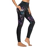 Cerburny High Waisted Exercise Yoga Pants with Pockets Workout Leggings for Women Running Pants