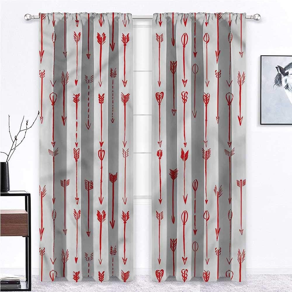 GugeABC Room Darkening Curtains Arrows Custom Curtains