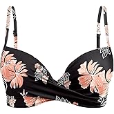 Aqua Eve Women Underwire Bikini Top Only - 2025 Push Up Swim Top Padded Bra Swimsuit
