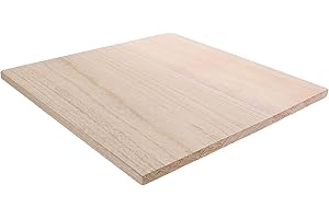 VALICLUD Unfinished Solid Wood Shelf Board 30x30 Cm 0.79" Thick Heavy Duty Wooden Plank for Cabinet Shelving