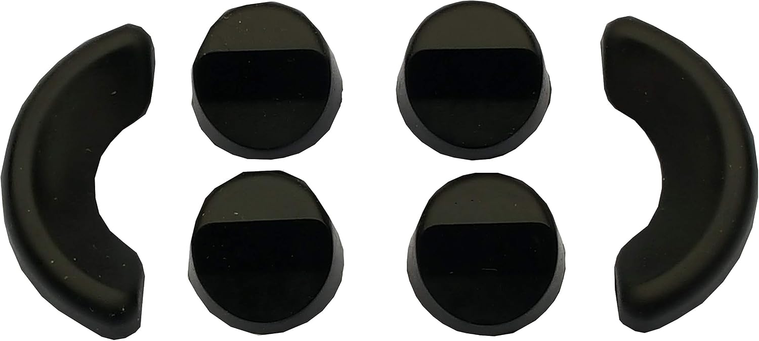 Acclaim Umpire Solid Rubber Bowling Measuring Wedges 6 Set 4 Round 2.8 cm x 1.5 cm 2 Semi Circle 6 cm x 2.5 cm - Image 3