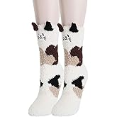 Benefeet Sox Fuzzy Fluffy Socks for Women Girl 3D Animal Fuzzy Slipper Socks Winter Warm Sleeping Plush Comfy Sock