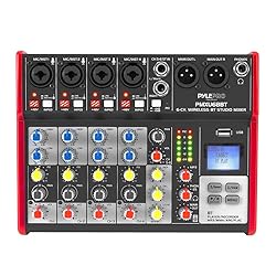 PYLE Studio Audio Sound Mixer Board - 6 Channel
