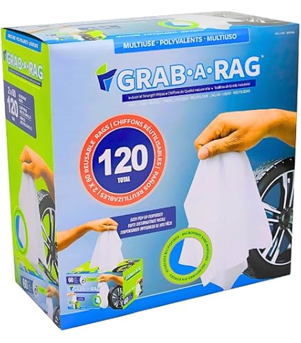 Grab-A-Rag - Stracci lavabili in microfibra, 80 pezzi