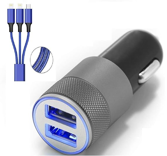 StuffHoods Car Charger For Ford EcoSport Dual USB Port Car Charger High