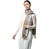 MERINOSNUG Merino Wool Alpaca Winter Scarf for Women, Australian Pashmina Wraps, Soft Cashmere Feel Shawls Holiday Gift