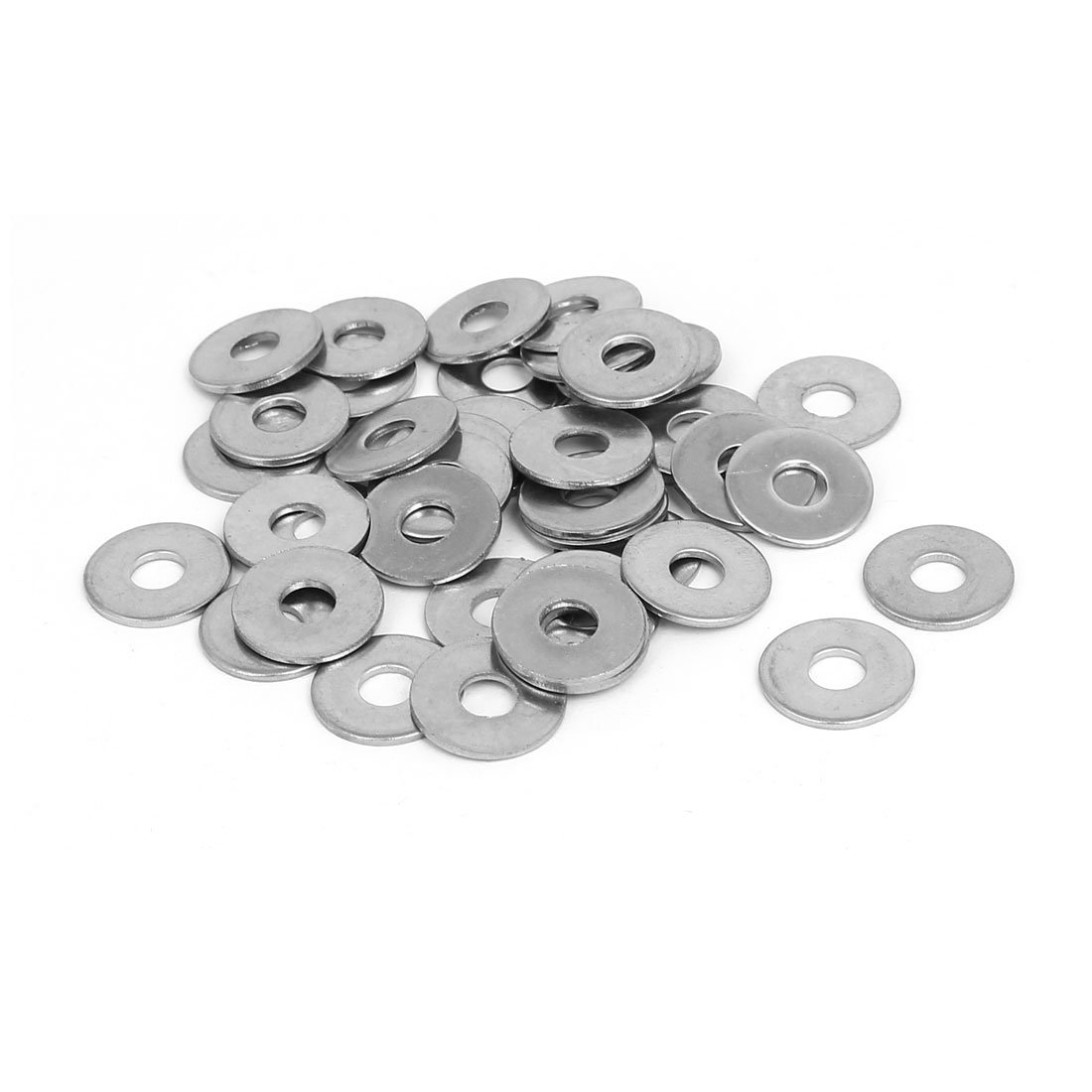 Sourcingmap M5x15mmx1.2mm 316 Stainless Steel Flat Washers Gasket Fastener 40pcs