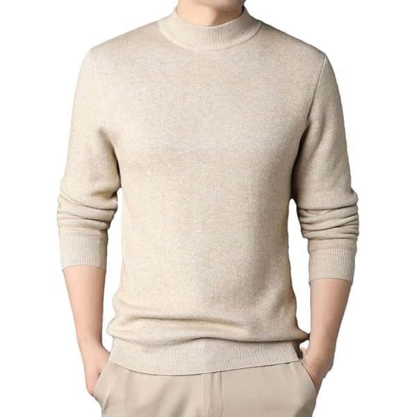 ★sale★Men's MockNeck 4G02 CBOT Kaxiya2021 Men's Mock Turtleneck Sweater Classic Midweight