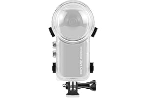 PULUZ Invisible Dive Housing Case for insta360 X3, 50m/164ft Waterproof Case Protective Underwater Dive Shell with Bracket Accessories, Transparent