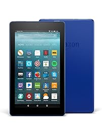 Fire 7 Tablet with Alexa, 7" Display, 8 GB, Marine Blue - with Special Offers