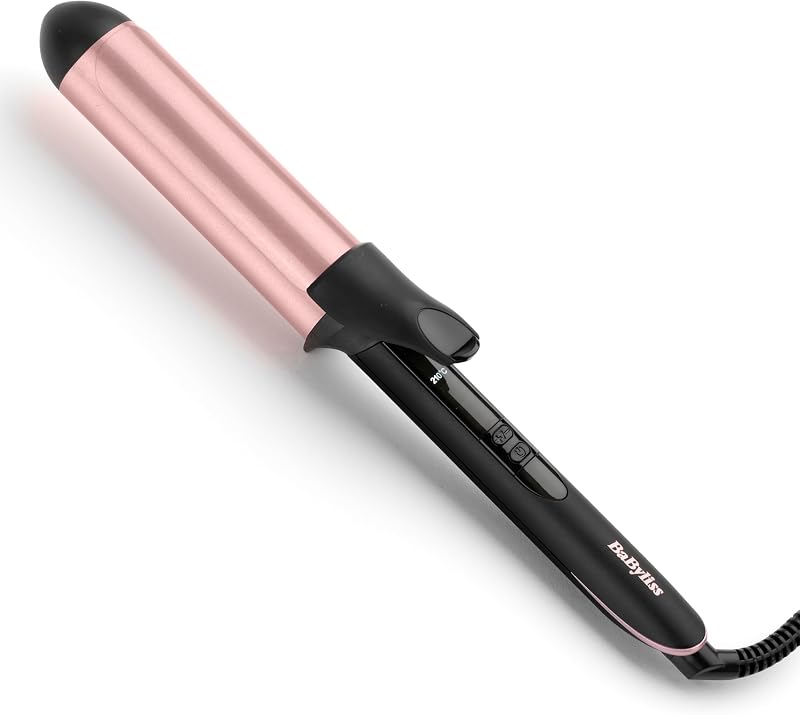 BaByliss Rose-Quartz 38mm Curling Tong Pink Natural Waves Big Curls