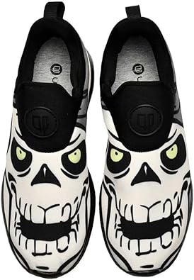 skull slip on shoes