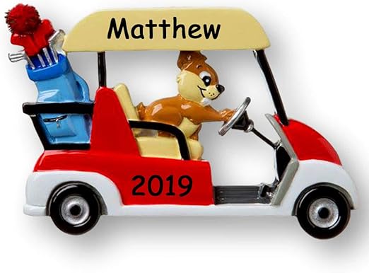 Amazon Com Personalized Squirrel Driving Golf Cart Funny Gag Gift