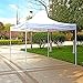Ohuhu 10 x 10 ft Pop-Up Canopy Tent, Instant Shelter Canopy with Wheeled Carrying Bag, White