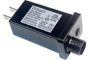 Dirduaid 29V 6W LED Transformer Class 2 Power Supply, IP44 LED Controller Waterproof Low Voltage Transformer US Plug for Christmas Light, String Light Indoor Outdoor Use (29V 6W)