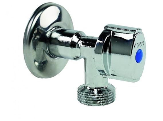 Arco Wasserhahn für Waschmaschine, verchromt, Anti-Kalk, 0,5–0,75 Zoll