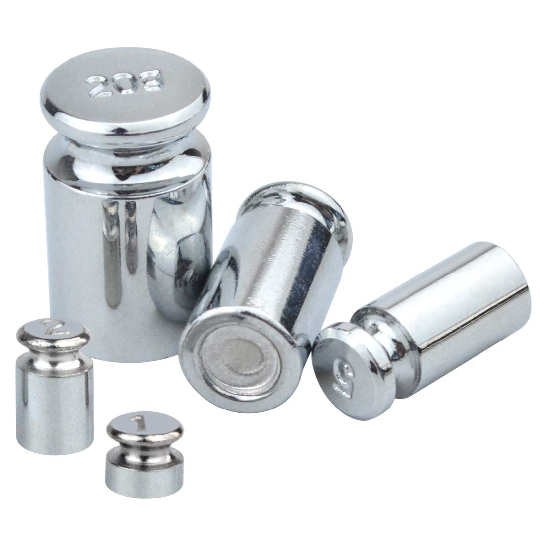 Yolyoo Calibration Weight 1g 2g 5g 10g 20g,Precision Calibration Gram Scale Weight Set with Tweezers for Balance Scale
