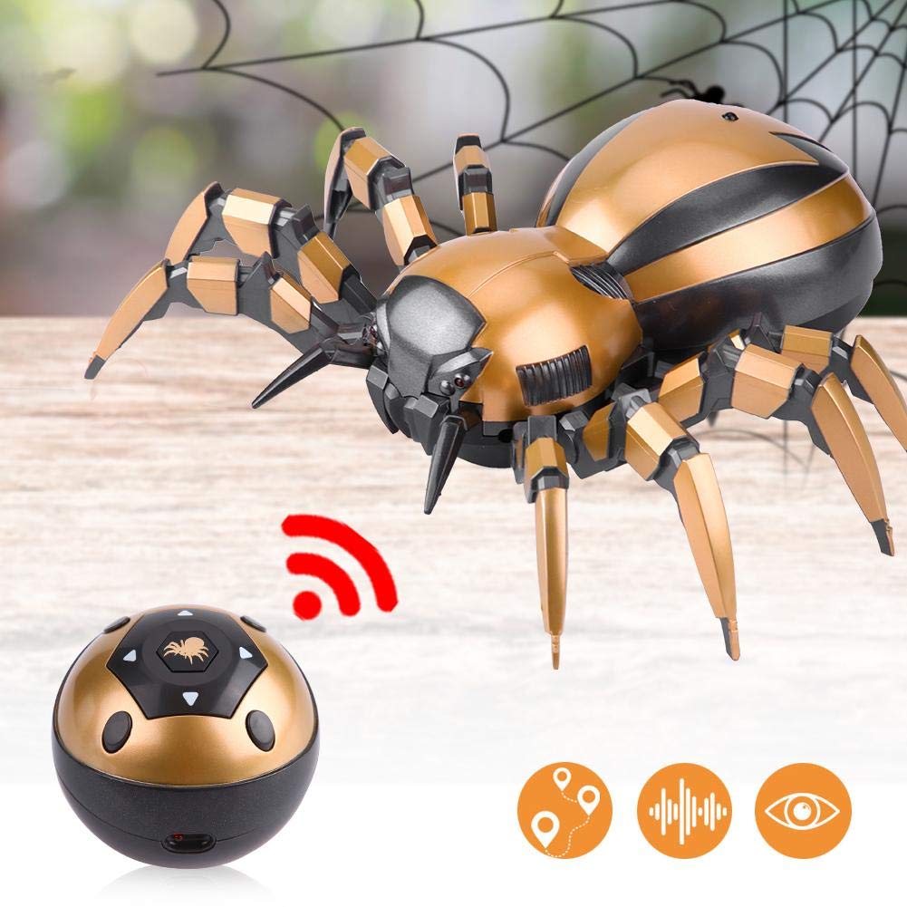 Dilwe RC Araignée Jouet Spider mécanique avec LED Lumières Rotation 360