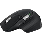Logitech MX Master 3S - Performance Wireless Mouse with Ultra-Fast Scrolling, Ergo, 8K DPI, Track on Glass, Quiet Clicks, Bluetooth, Windows, Linux, Chrome, Black